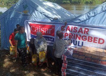 Caisar Spring Bed Salurkan Bantuan Kasur