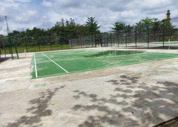 Tim Delegate Tenis Lapangan menilai venue Tenis Lapangan Porprov X Riau yang bakal di laksanakan di Kabupaten Kuantan Singingi belum layak