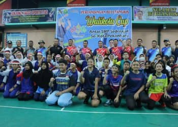 17 Klub Badminton Tingkat SMP Bertarung di Piala Wali Kota Pekanbaru