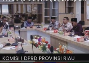 Suasana pertemuan saat kunjungan insidentil DPRD Riau ke PT PLN WRKR