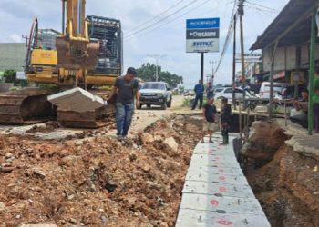 Jalan Lintas Ujung Batu dilakukan perbaikan