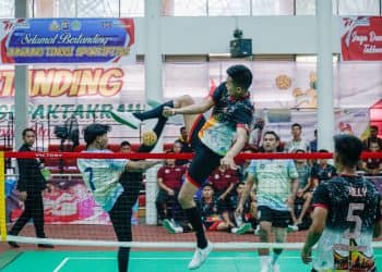 Tim Sepak Takraw Riau dan Sumatera Barat Kuasai Babak Penyisihan