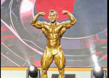 Binaraga Riau, Diding Grimon, sukses meraih gelar juara dunia Binaraga pada pentas 14th WBPF, di Korea Selatan.