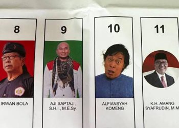 Foto Komeng Lain Daripada yang Lain di Surat Suara DPD Jabar, KPU Sebut