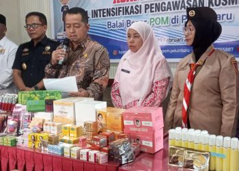 BBPOM Pekanbaru Amankan Ratusan Kosmetik Ilegal