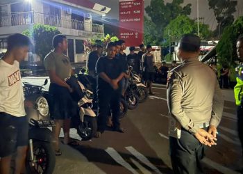 Terindikasi Balap Liar, Satlantas Polresta Pekanbaru Amankan 120 Sepeda Motor