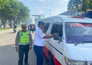 Puluhan Kendaraan di Tilang, Satu Unit Bus Dikandangkan Tim Gabungan