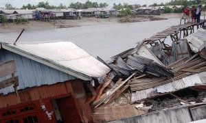 Tanah Longsor di Tanah Merah, Kerugian Diperkirakan Hingga Rp500 Juta