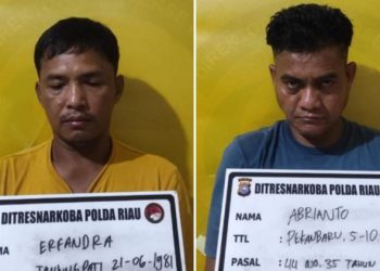 Polda Riau Dapati Senjata Api Saat Gerebek Rumah Pengedar Sabu