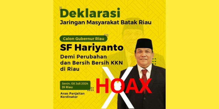 Kadis Kominfotik Riau Angkat Suara soal Banyaknya Hoax Jelang Pilkada Serentak