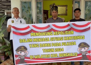 Panglima Tameng Adat LAMR Bengkalis Dukung Pemilu Damai November 2024