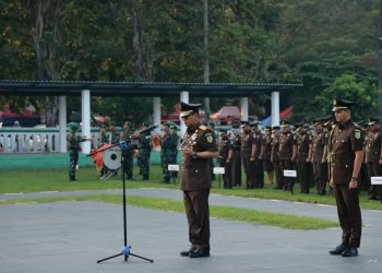 Kejati Banten Peringatan Hari Bhakti Adhyaksa ke-64 di TMP Ciceri, Serang