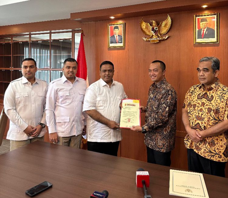 Prabowo Beri Dukungan M Nasir dan HM Wardan untuk Pilgubri Riau 2024