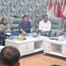 Wakil Ketua DPRD Rohil Basiran Nur Efendi hadiri rapat persiapan Bakar Tongkang 2024 di Mess Pemda Jalan Perwira Senin (10/6/2024) malam.