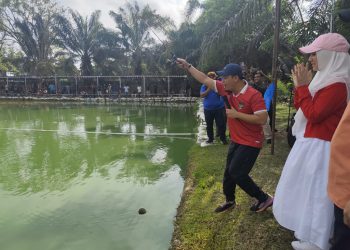 Bakal Calon Walikota Pekanbaru Agung Nugroho Buka Lomba Mancing dalam Rangka HUT RI ke-79