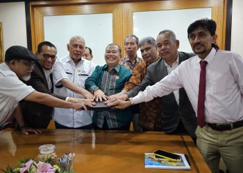 Dikerajaan Airtiris Melayu Kampar dan GABEM Tandatangani MoU Kerjasama Ekonomi Lintas Negara