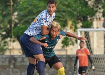 Gol Berkelas Jhon Mena dan Fathoni Warnai Kemenangan PSPS Atas Nusantara United di Laga Ujicoba