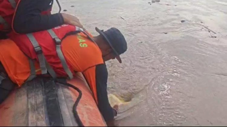 Selesai Muat Kelapa, ABK KM Bintang Terjatuh ke Sungai Kateman