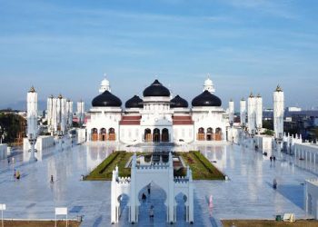 Pengunjung Masjid Raya Baiturrahman Melonjak Dua Kali Lipat Saat PON Aceh-Sumut