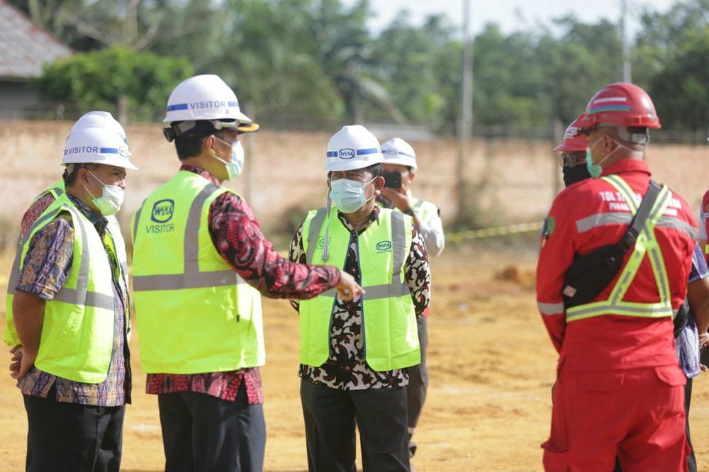 Tim Percepatan Pembangunan PSN Provinsi Riau tinjau lahan Tol Pekanbaru-Bangkinang-Pangkalan.