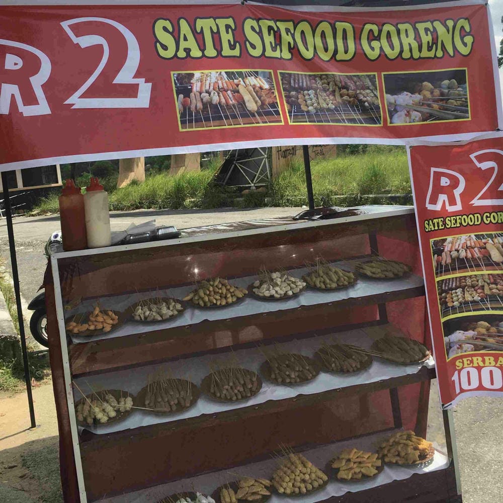 Sate seafood goreng