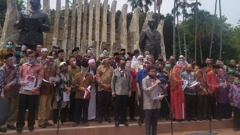 Deklarasi KAMI di Monumen Proklamasi Agustus lalu. (detikcom)