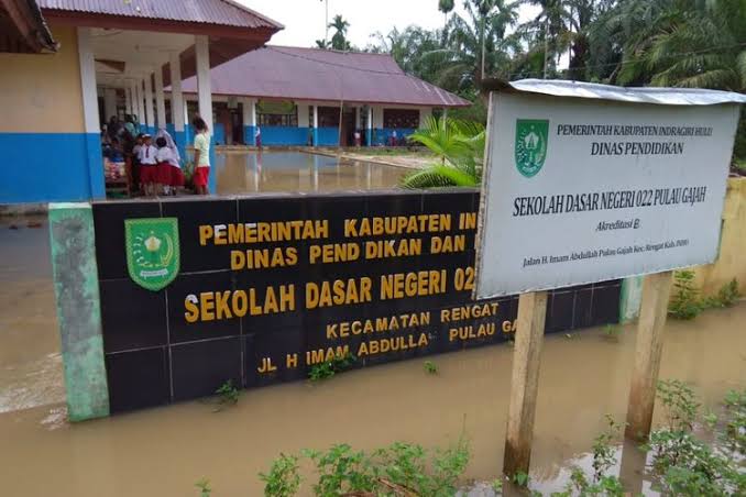 indragiri hulu tergenang banjir