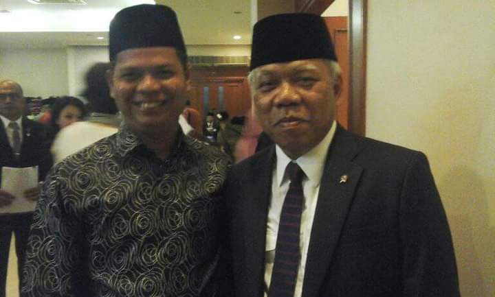 Kabid SDA Febri Mahmud bersama Mentri PUPR RI