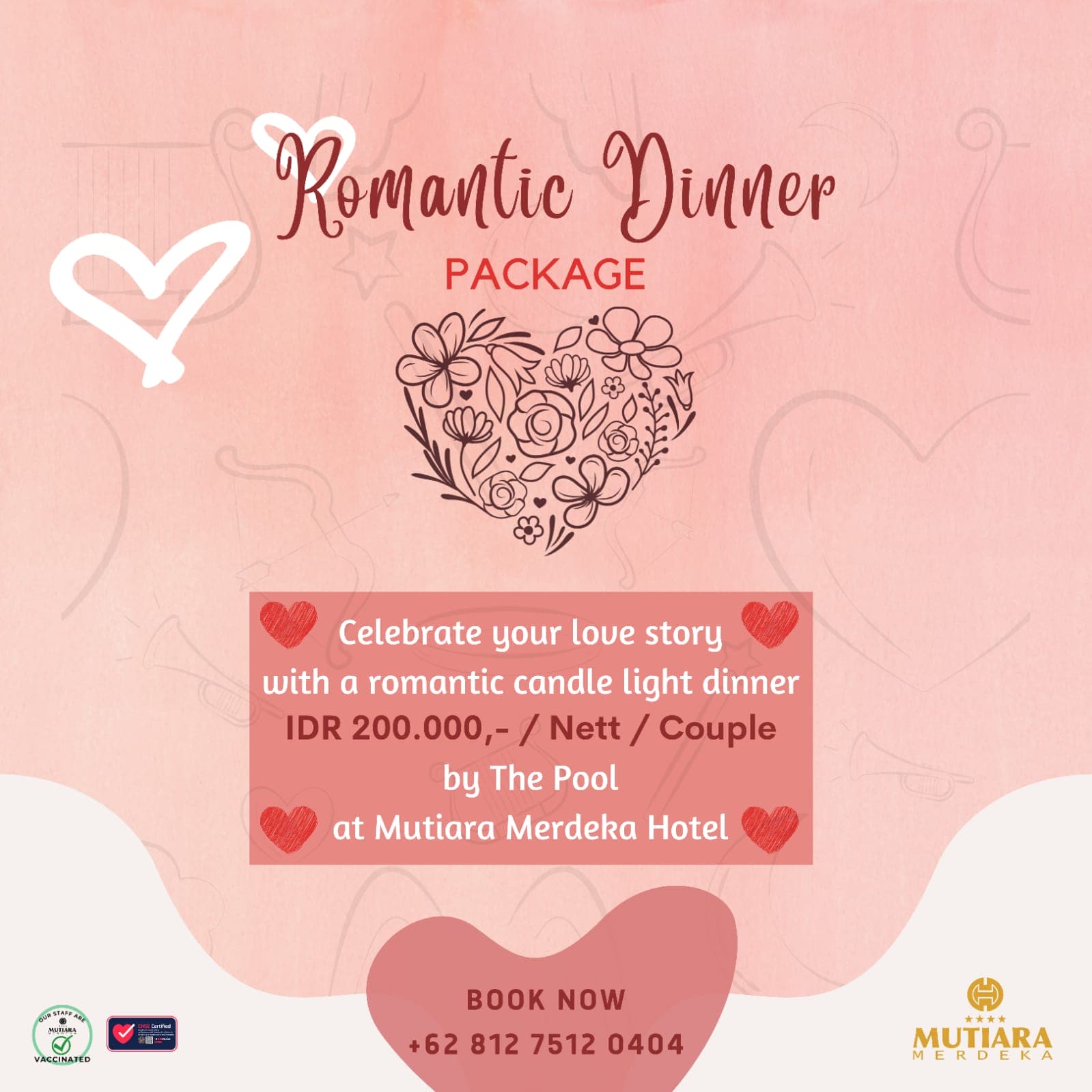 Romantic dinner hotel mutiara merdeka