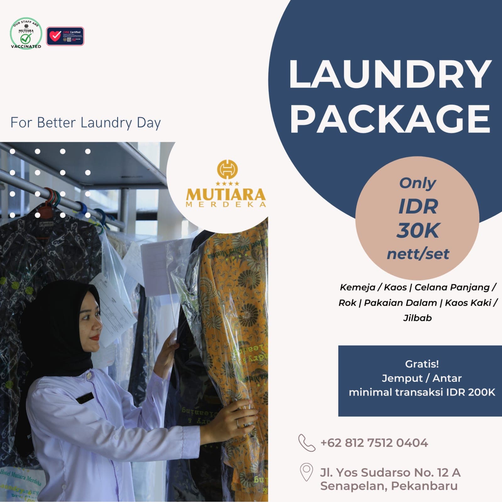 Laundry Package hotel mutiara merdeka