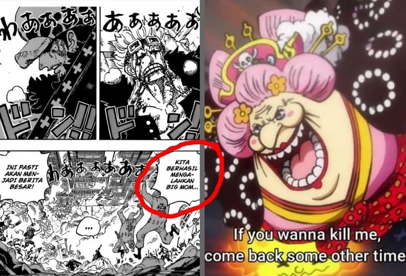 yonkou big mom kalah kid dan law one piece chapter 1040