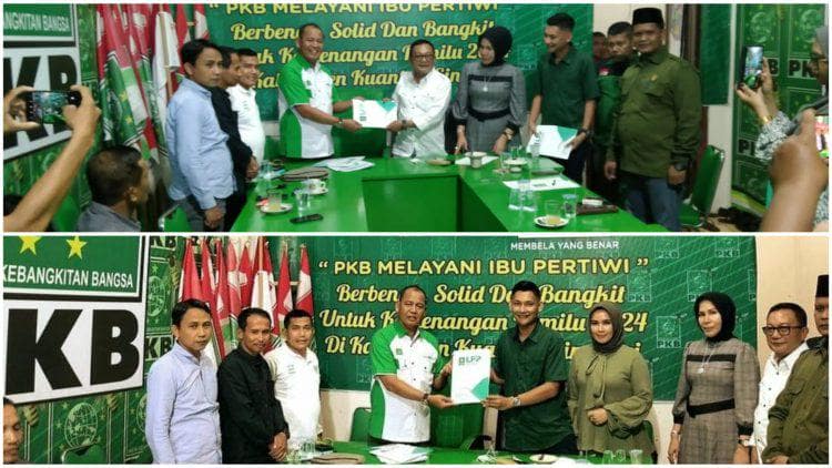 H Syahrianto dam Aditya Pramana saat mendaftarkan diri Caleg PKB 2024 (19/09/2022) kemarin.