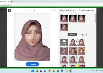 cara ganti latar belakang foto di Internet