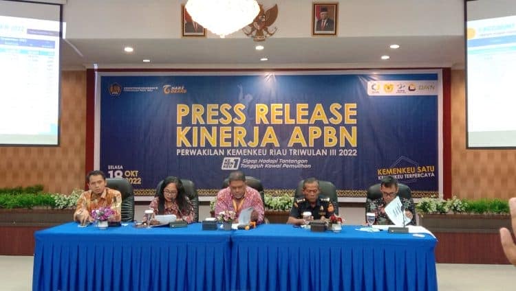 Kinerja APBN Riau Triwulan III 2022