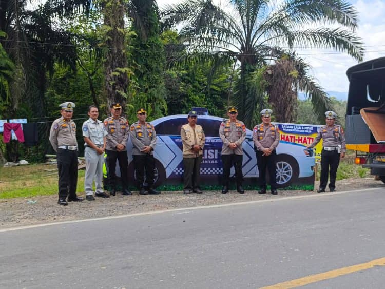 Jasa Raharja melakukan kegiatan Pemasangan Replika Mobil Patroli dan Survei Jalan Bersama Forum Lalu Lintas dan Angkutan Jalan (LLAJ) pada tanggal 8 April 2023 dalam Rangka Kesiapan Operasi Ketupat Lancang Kuning Tahun 2023 Polres Indragiri Hilir