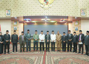 Foto bersama pada pelantikan Ketua dan Pengurus Baznas Rokan Hilir Periode 2023-2038 di Rokan Hilir (18/04/23)