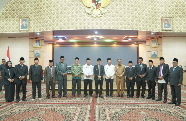 Foto bersama pada pelantikan Ketua dan Pengurus Baznas Rokan Hilir Periode 2023-2038 di Rokan Hilir (18/04/23)