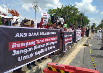 Aksi demo pulau rempang