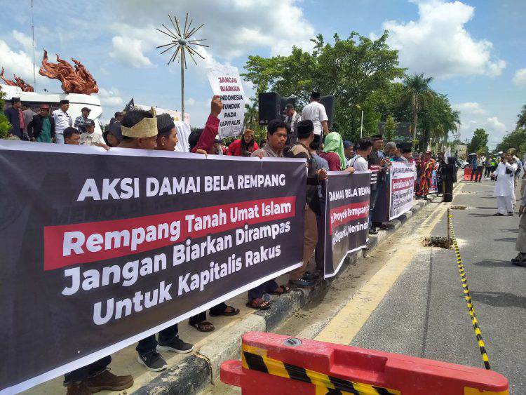 Aksi demo pulau rempang