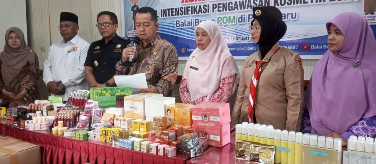 BBPOM Pekanbaru Amankan Ratusan Kosmetik Ilegal