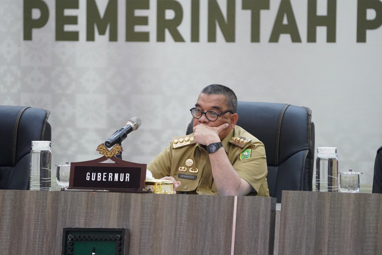 Gubri Hadiri Rapat Koordinasi Pengendalian Inflasi Bersama dengan Kemendagri