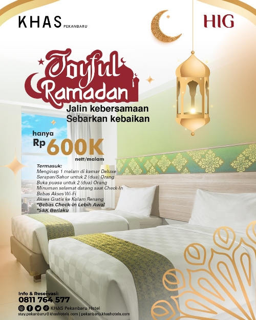 Promo Ramadhan lainnya yang tersedia di KHAS Pekanbaru Hotel selama bulan ramadhan