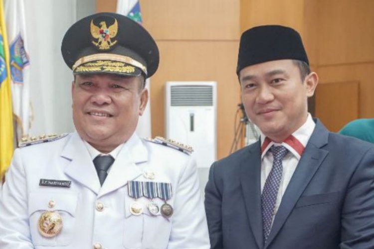 Pj Gubernur Riau SF Hariyanto bersama Wakil Ketua DPRD Provinsi Riau Hardianto