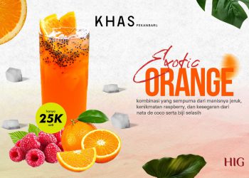 KHAS Pekanbaru Hotel Hadirkan Minuman Segar Exotic Orange, Cocok untuk Cuaca Panas