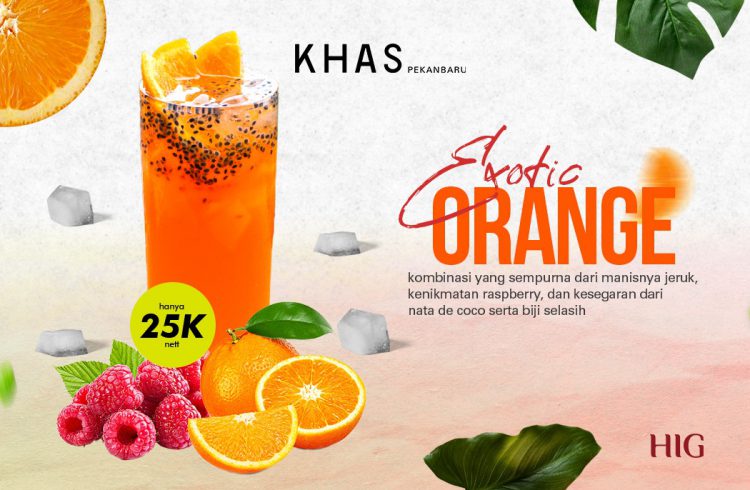 KHAS Pekanbaru Hotel Hadirkan Minuman Segar Exotic Orange, Cocok untuk Cuaca Panas