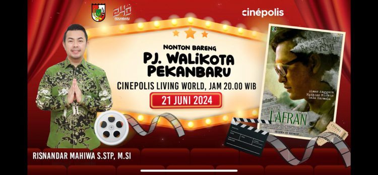 Pj Walikota Pekanbaru dan Forkopimda Gelar Nobar Film Lafran