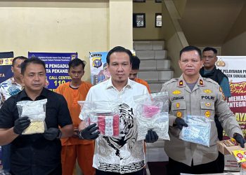 Dua Pengedar Narkotika Jaringan Internasional Ditangkap di Pekanbaru