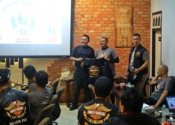 Touring dari Aceh ke Pekanbaru, HDCI Jakarta Pusat Lantik Anggota Baru di Grenma Coffee