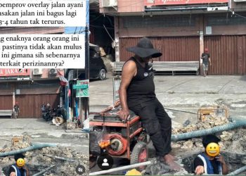 Proyek Galian di Jalan A Yani