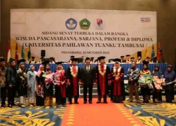 Wakil Ketua DPRD Provinsi Riau  Hadiri Sidang Senat Terbuka Wisuda Pascasarjana, Sarjana, Diploma, UP Tuanku Tambusai Bangkinang Periode II Tahun 2024